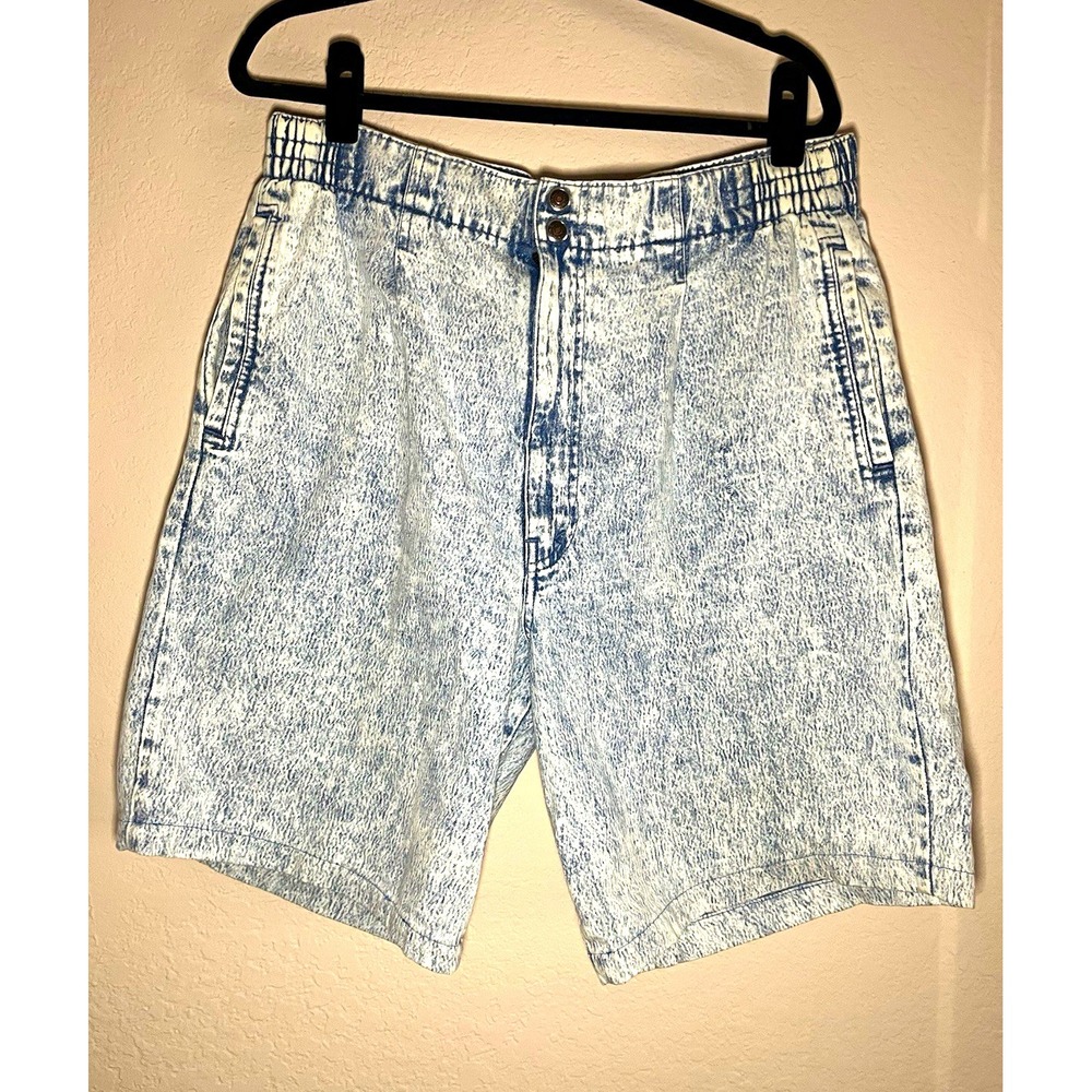 VTG Levis Coasters Shorts Size 38  Light Blue Acid Wash Super Soft Light Feel